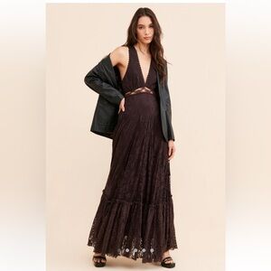 Free People maxi lace dress